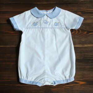 Petit Ami Helicopter Bubble Romper - Size 6m